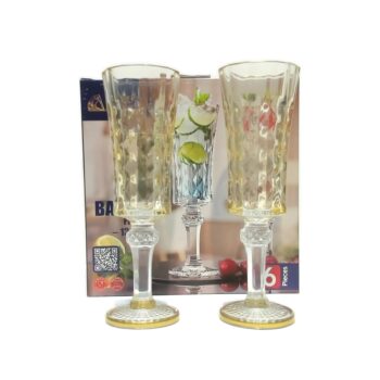 300316 AYAKLI CAM BARDAK 6LI