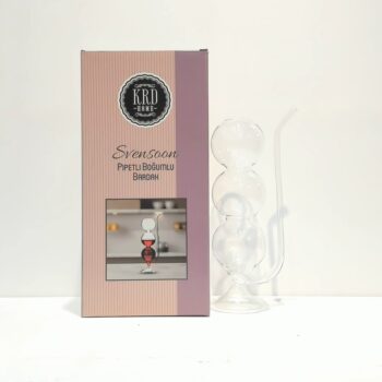 PİPETLİ BOGUMLU BARDAK 300 ML 4872