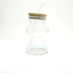 OZD-3354 BAMBU KAPAK TEK BOGUM PIPETLI BARDAK