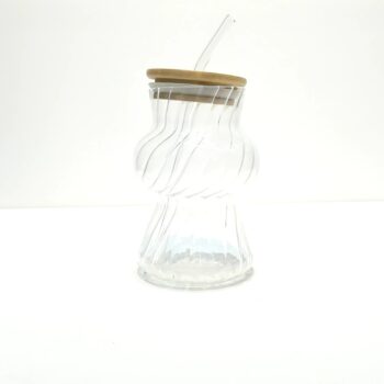 OZD-3354 BAMBU KAPAK TEK BOGUM PIPETLI BARDAK