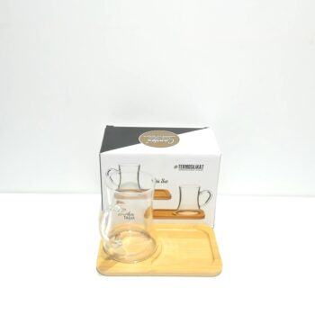 CAMBU BAMBU TABAKLI 2LI CAY SET