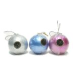 NUR MUM YUVARLAK ELMA DESEN MUM