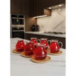 LVN40488 TOMBUL BARDAKLI BAMBU CAY SET