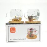 MRT-191 2LI CICEKLI KAHVE SET